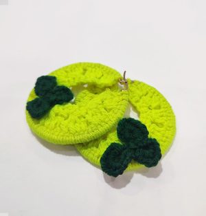 Emerald Hoops Earrings