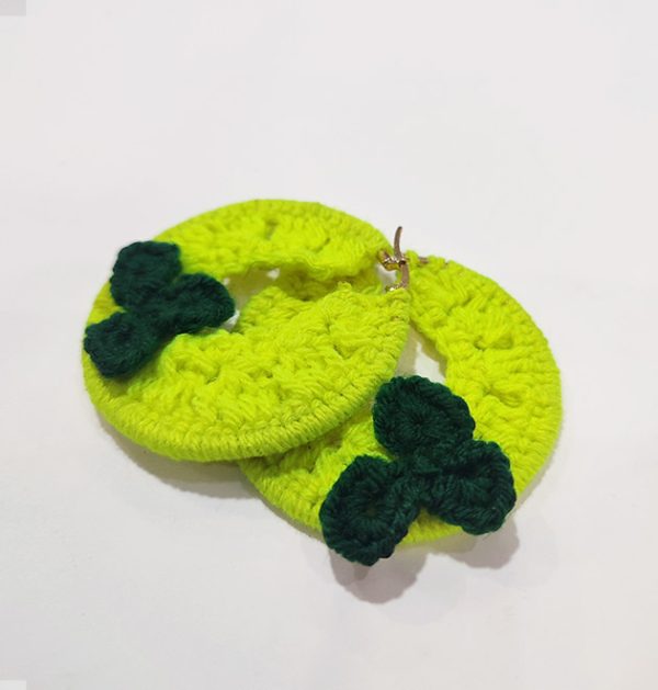 Emerald Hoops Earrings