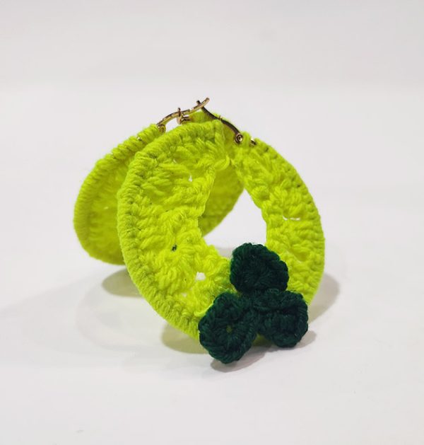 Emerald Hoops Earrings