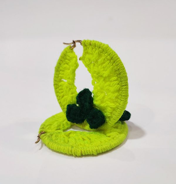 Emerald Hoops Earrings