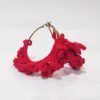 Scarlet Fringe Hoops