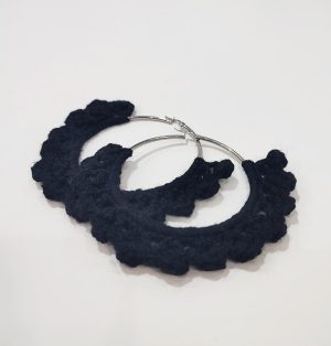 Lace Hoops Earrings