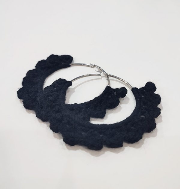 Lace Hoops Earrings