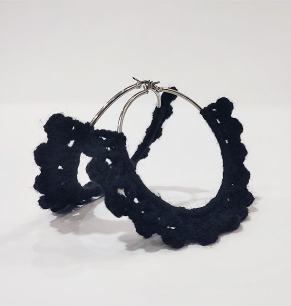 Lace Hoops Earrings