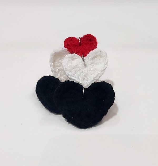 Twinheart 02 - Angle 1 TwinHeart Trio Earrings