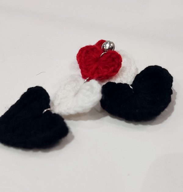 Twinheart 02 - Angle 5 TwinHeart Trio Earrings